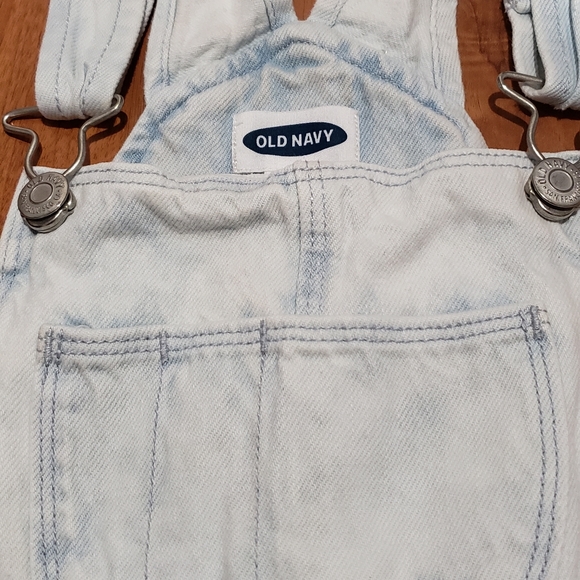 Old Navy Light Wash Denim Overalls - Picture 2 of 5